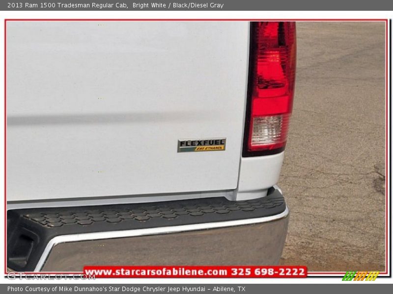 Bright White / Black/Diesel Gray 2013 Ram 1500 Tradesman Regular Cab