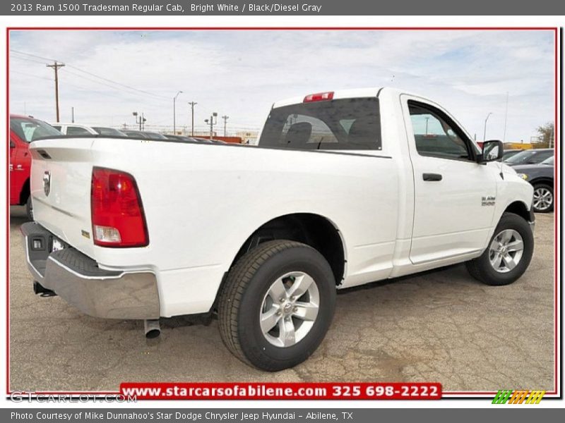 Bright White / Black/Diesel Gray 2013 Ram 1500 Tradesman Regular Cab