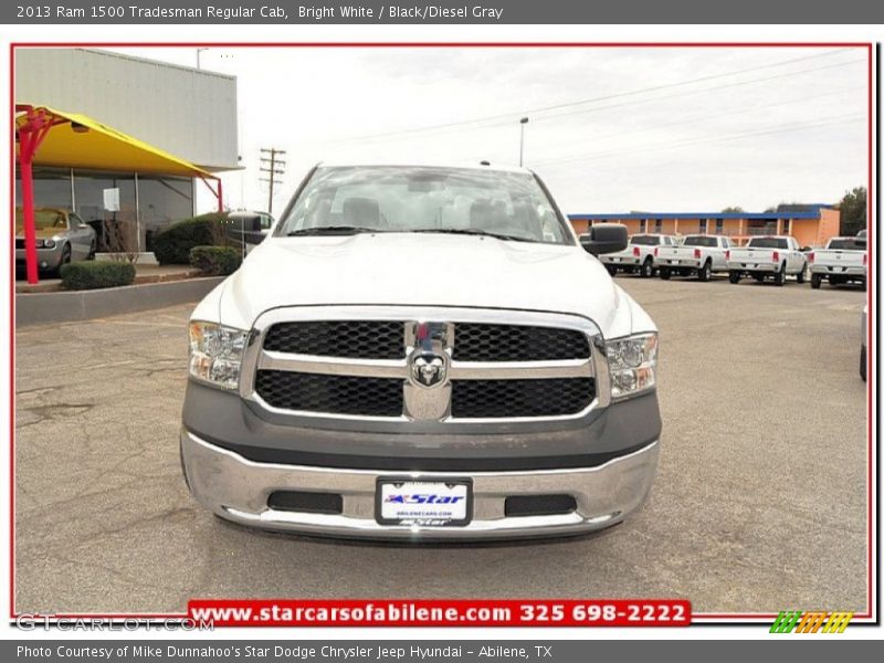 Bright White / Black/Diesel Gray 2013 Ram 1500 Tradesman Regular Cab