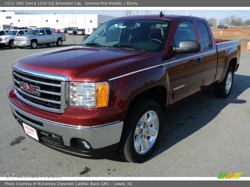 Sonoma Red Metallic / Ebony 2013 GMC Sierra 1500 SLE Extended Cab