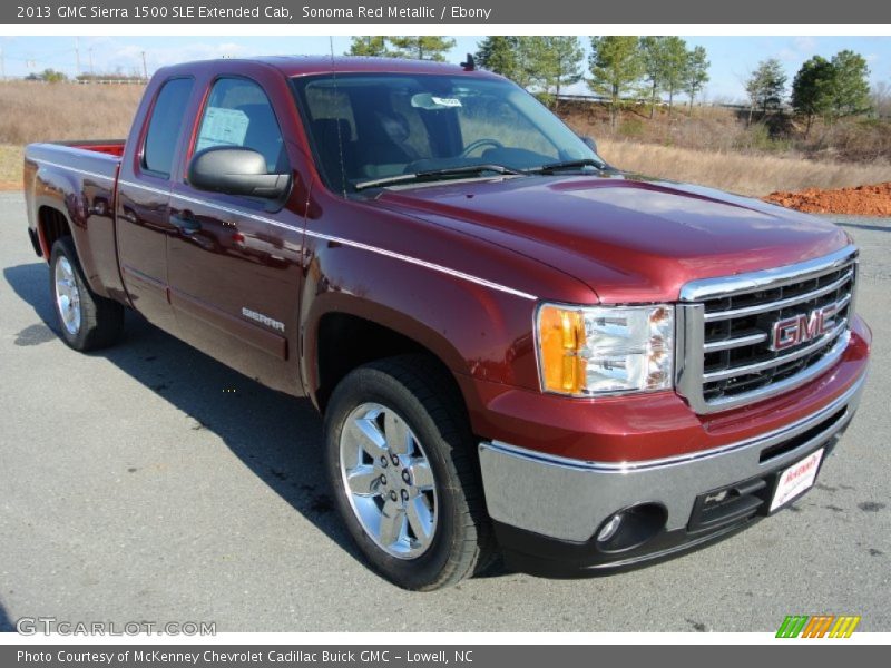 Sonoma Red Metallic / Ebony 2013 GMC Sierra 1500 SLE Extended Cab