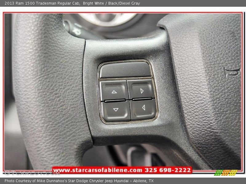 Bright White / Black/Diesel Gray 2013 Ram 1500 Tradesman Regular Cab