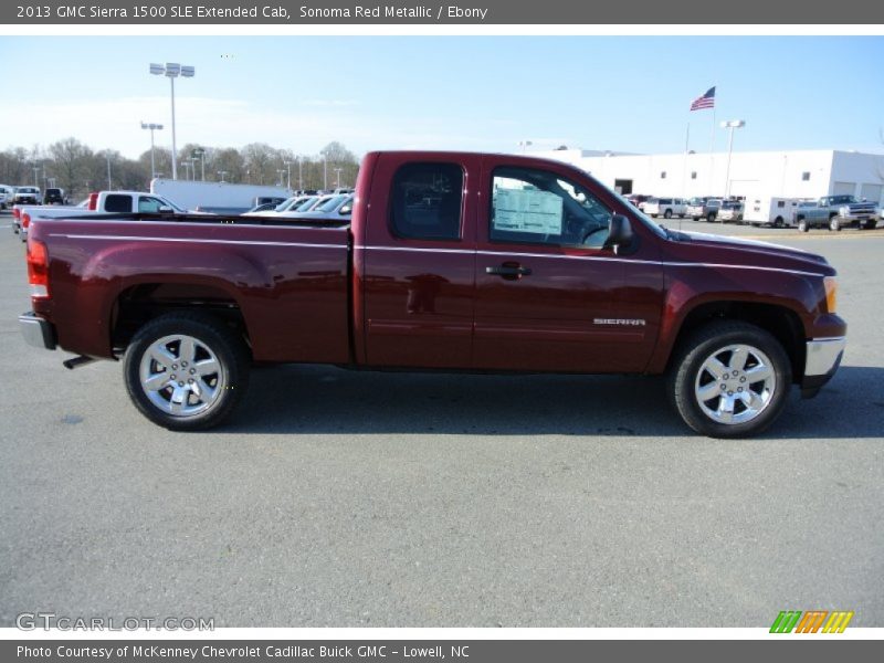 Sonoma Red Metallic / Ebony 2013 GMC Sierra 1500 SLE Extended Cab