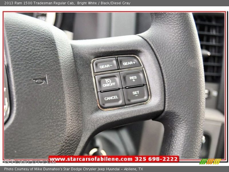 Bright White / Black/Diesel Gray 2013 Ram 1500 Tradesman Regular Cab