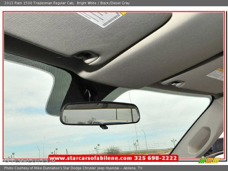 Bright White / Black/Diesel Gray 2013 Ram 1500 Tradesman Regular Cab