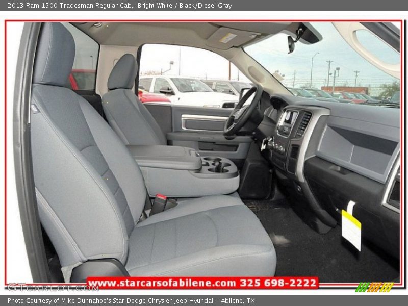 Bright White / Black/Diesel Gray 2013 Ram 1500 Tradesman Regular Cab