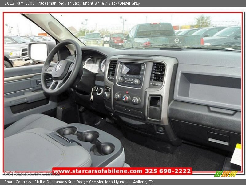 Bright White / Black/Diesel Gray 2013 Ram 1500 Tradesman Regular Cab