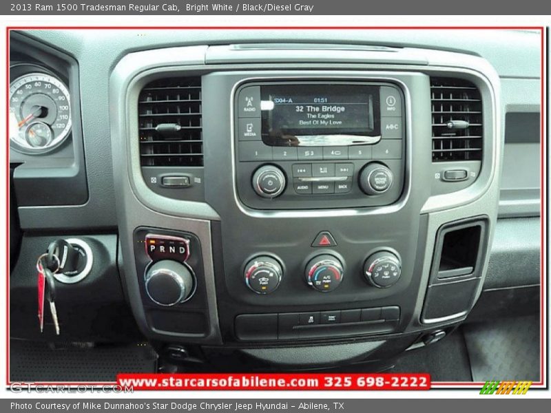Bright White / Black/Diesel Gray 2013 Ram 1500 Tradesman Regular Cab