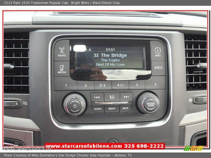 Bright White / Black/Diesel Gray 2013 Ram 1500 Tradesman Regular Cab