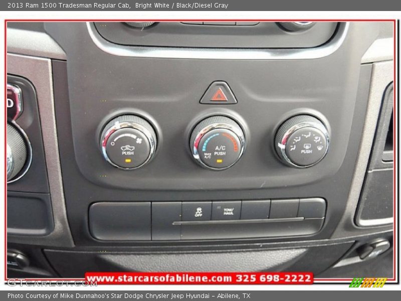 Bright White / Black/Diesel Gray 2013 Ram 1500 Tradesman Regular Cab