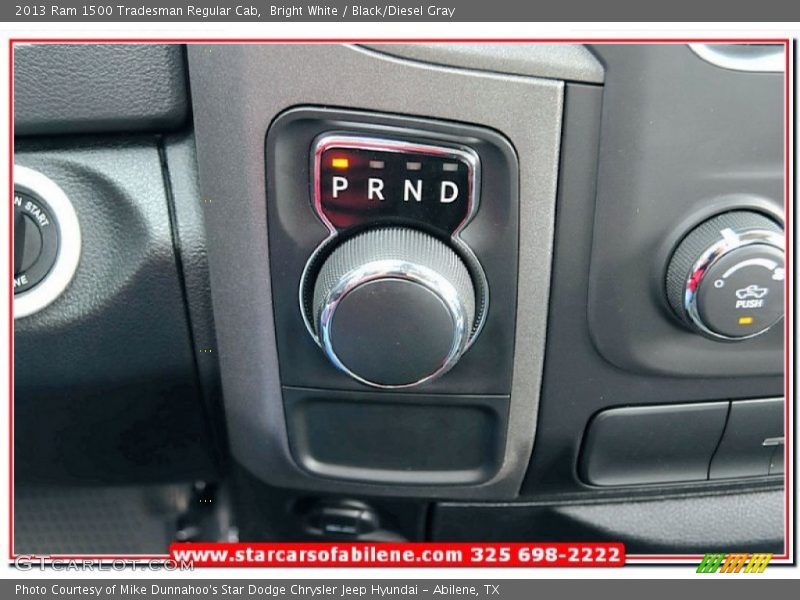 Bright White / Black/Diesel Gray 2013 Ram 1500 Tradesman Regular Cab
