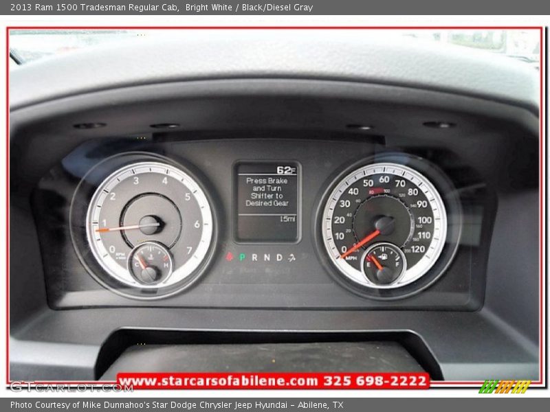 Bright White / Black/Diesel Gray 2013 Ram 1500 Tradesman Regular Cab