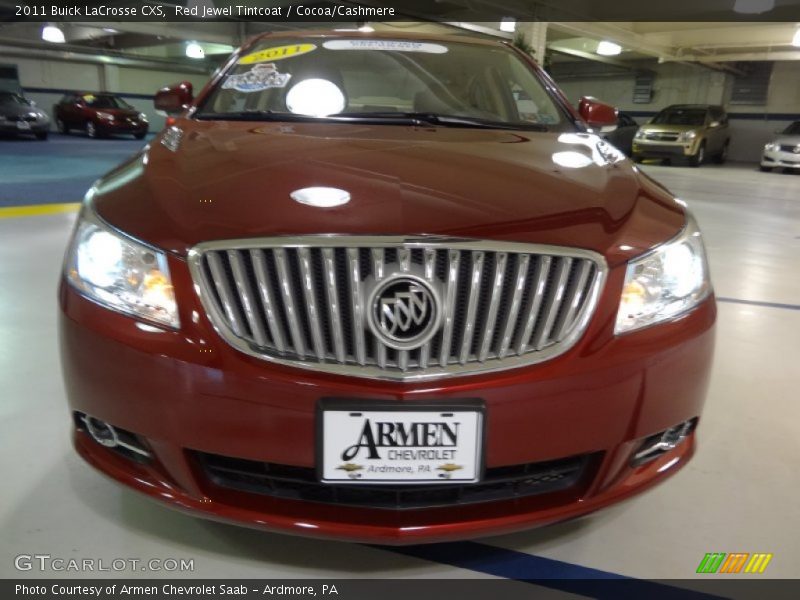 Red Jewel Tintcoat / Cocoa/Cashmere 2011 Buick LaCrosse CXS