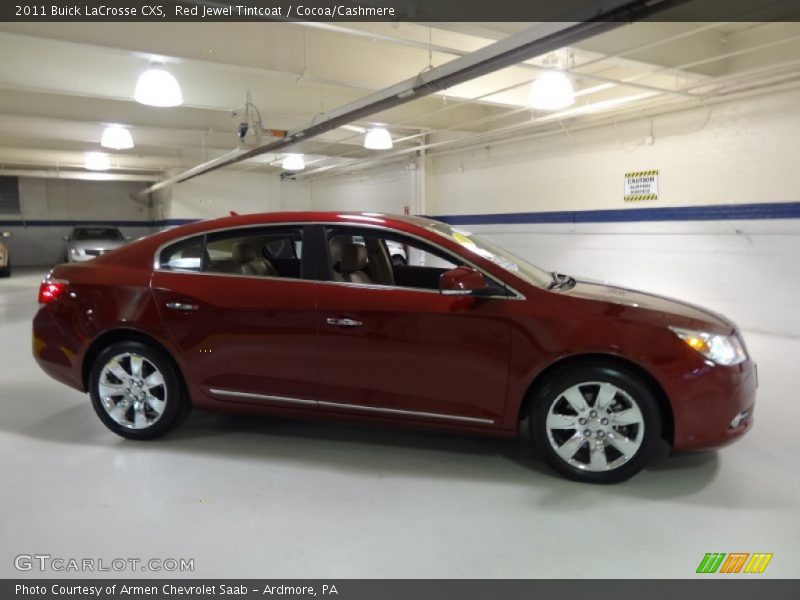 Red Jewel Tintcoat / Cocoa/Cashmere 2011 Buick LaCrosse CXS