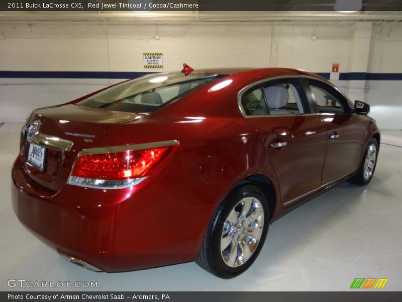 Red Jewel Tintcoat / Cocoa/Cashmere 2011 Buick LaCrosse CXS