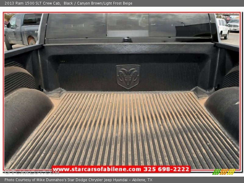 Black / Canyon Brown/Light Frost Beige 2013 Ram 1500 SLT Crew Cab