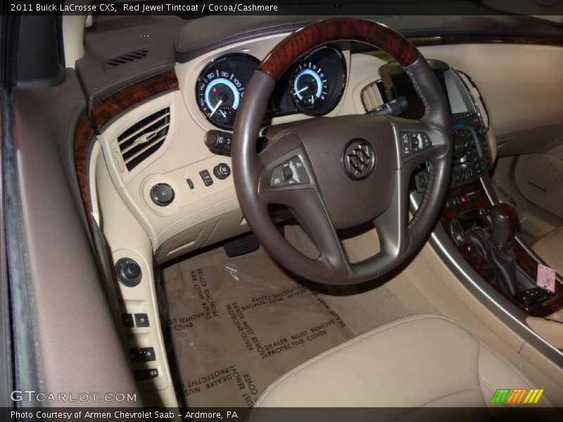 Red Jewel Tintcoat / Cocoa/Cashmere 2011 Buick LaCrosse CXS