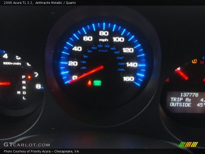 Anthracite Metallic / Quartz 2006 Acura TL 3.2
