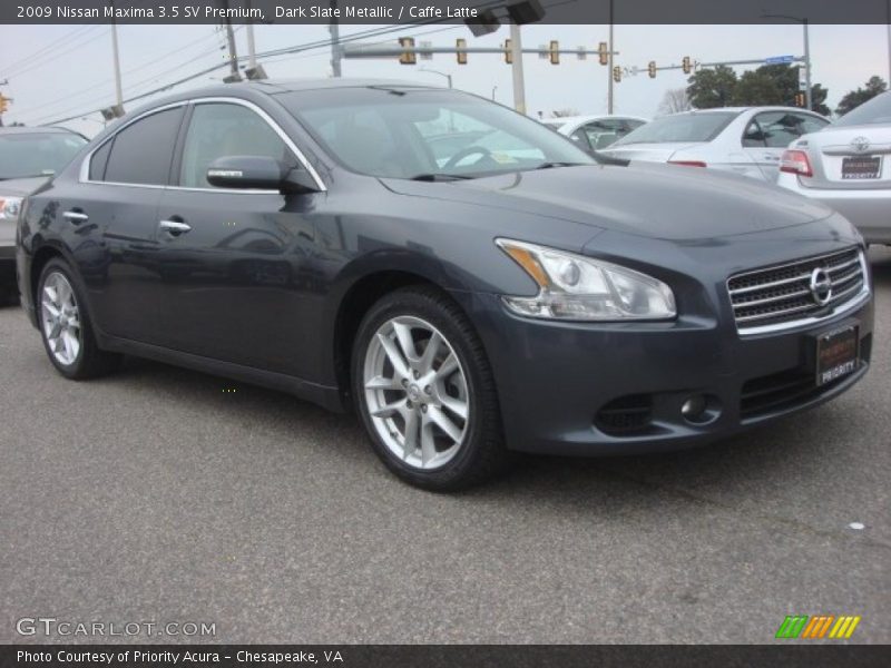 Dark Slate Metallic / Caffe Latte 2009 Nissan Maxima 3.5 SV Premium