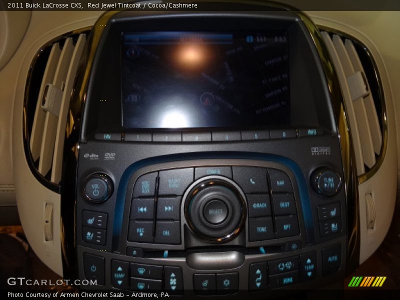 Red Jewel Tintcoat / Cocoa/Cashmere 2011 Buick LaCrosse CXS