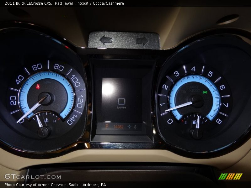 Red Jewel Tintcoat / Cocoa/Cashmere 2011 Buick LaCrosse CXS