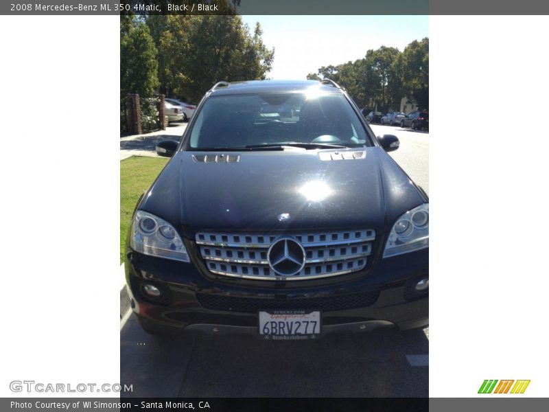 Black / Black 2008 Mercedes-Benz ML 350 4Matic