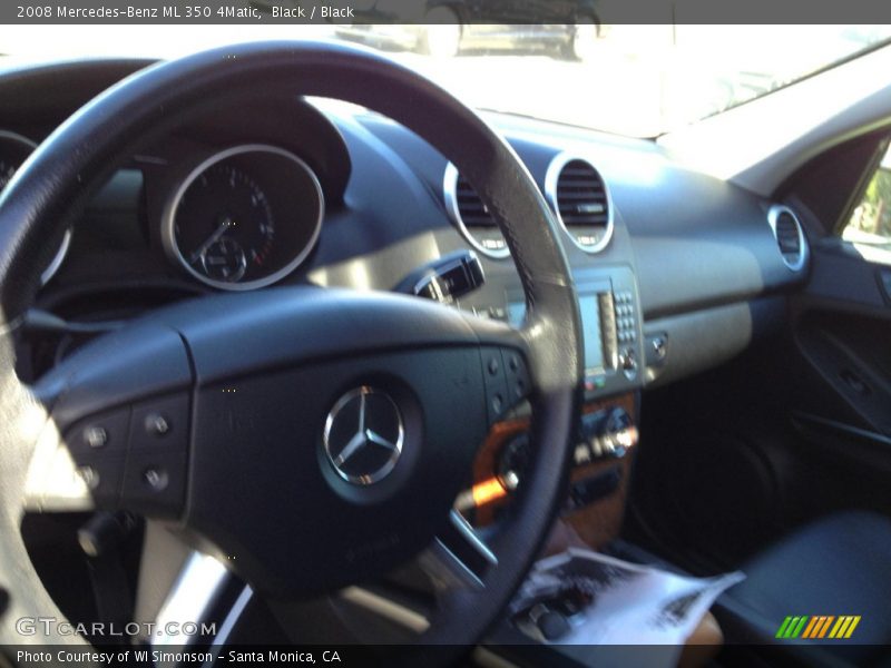 Black / Black 2008 Mercedes-Benz ML 350 4Matic