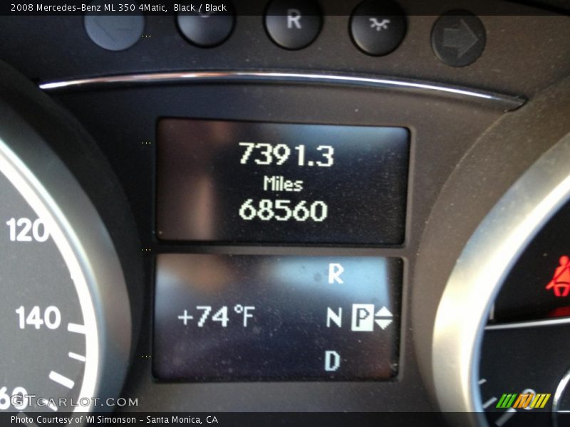 Black / Black 2008 Mercedes-Benz ML 350 4Matic