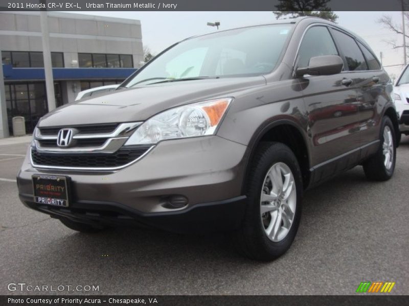 Urban Titanium Metallic / Ivory 2011 Honda CR-V EX-L