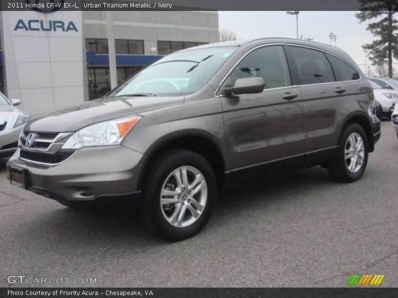 Urban Titanium Metallic / Ivory 2011 Honda CR-V EX-L