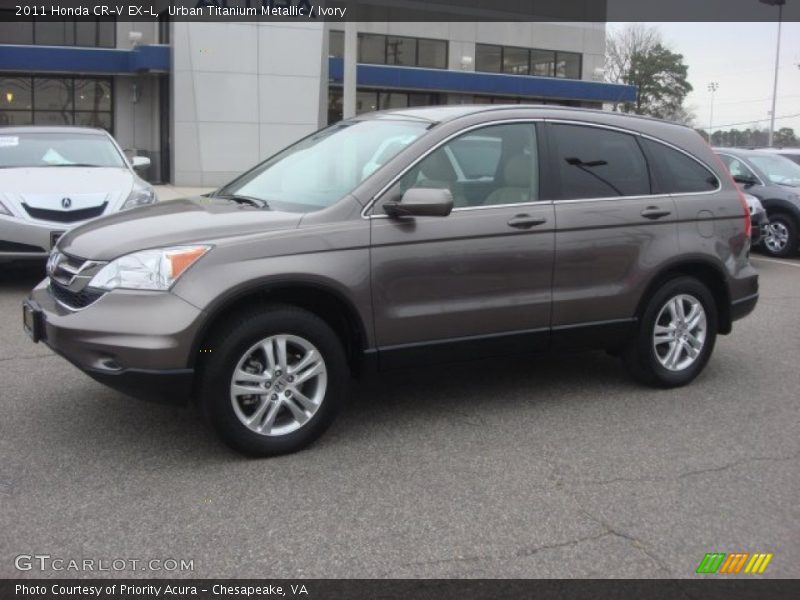 Urban Titanium Metallic / Ivory 2011 Honda CR-V EX-L