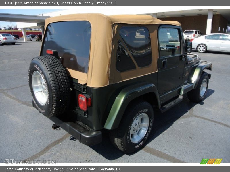 Moss Green Pearl / Green/Khaki 1998 Jeep Wrangler Sahara 4x4