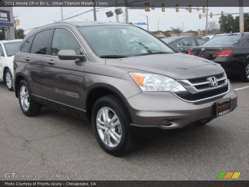Urban Titanium Metallic / Ivory 2011 Honda CR-V EX-L