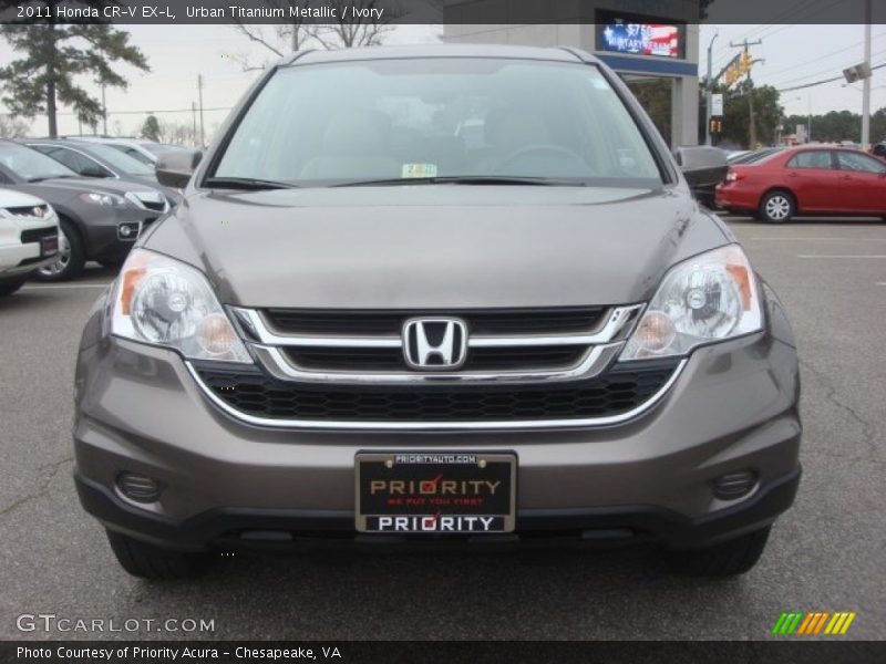 Urban Titanium Metallic / Ivory 2011 Honda CR-V EX-L