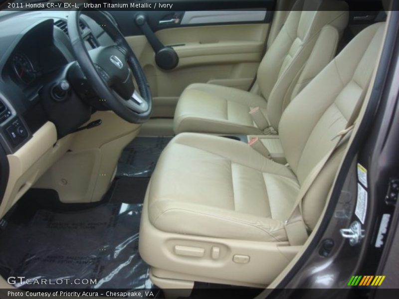 Urban Titanium Metallic / Ivory 2011 Honda CR-V EX-L