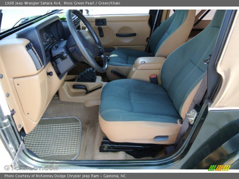  1998 Wrangler Sahara 4x4 Green/Khaki Interior