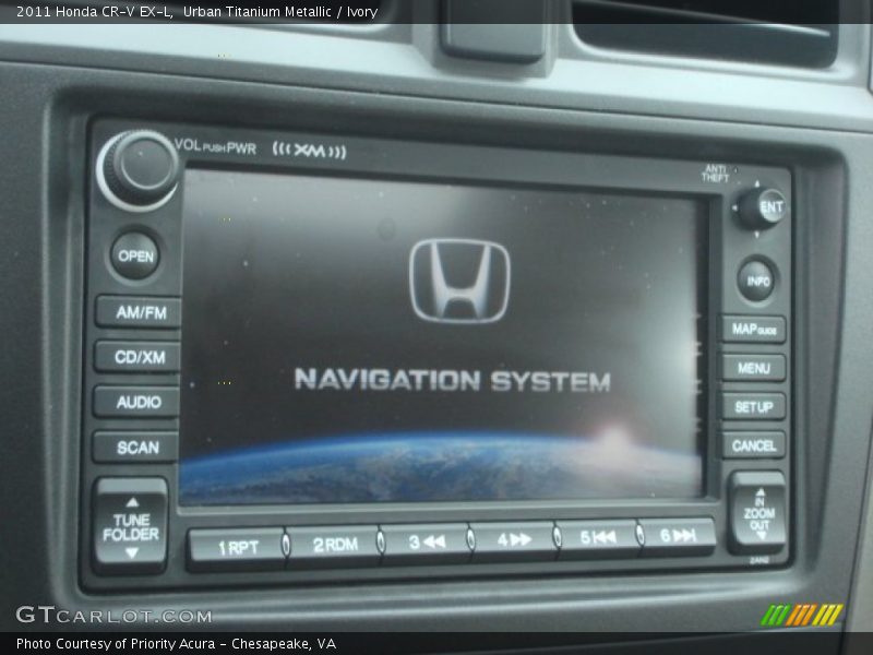 Urban Titanium Metallic / Ivory 2011 Honda CR-V EX-L