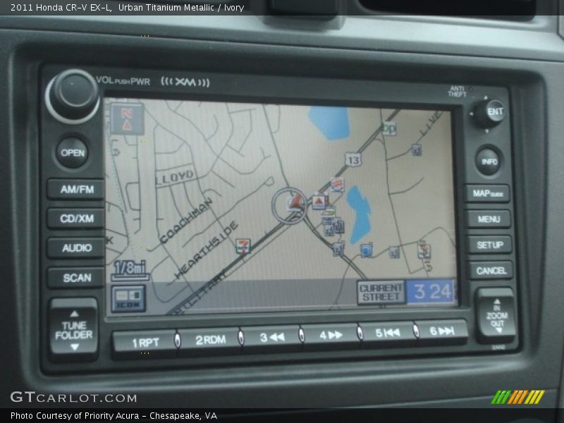 Urban Titanium Metallic / Ivory 2011 Honda CR-V EX-L