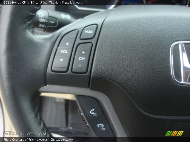 Urban Titanium Metallic / Ivory 2011 Honda CR-V EX-L