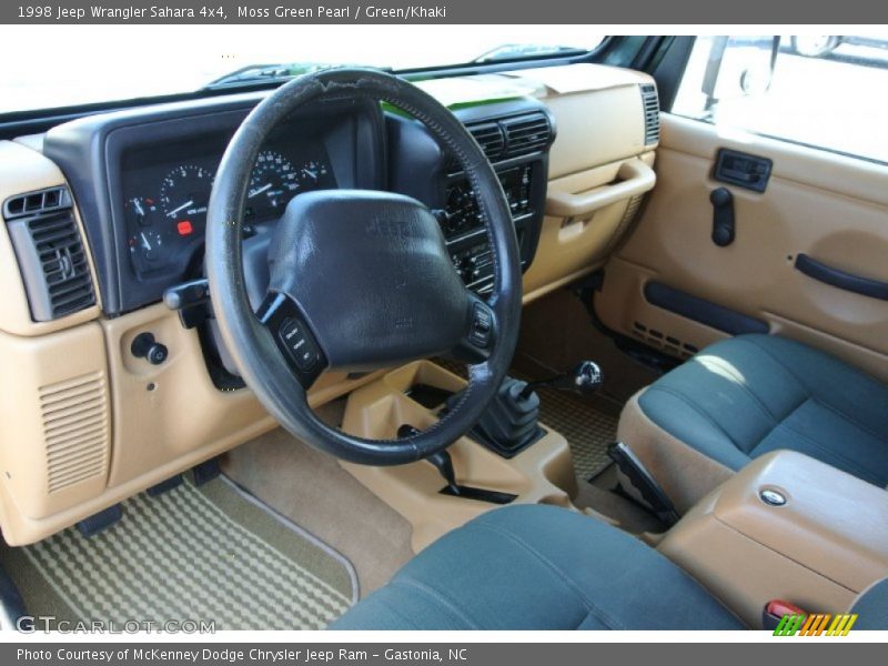 Green/Khaki Interior - 1998 Wrangler Sahara 4x4 