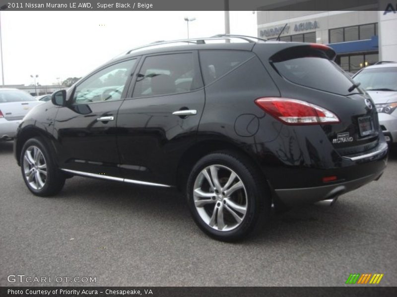 Super Black / Beige 2011 Nissan Murano LE AWD