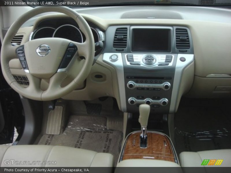 Super Black / Beige 2011 Nissan Murano LE AWD