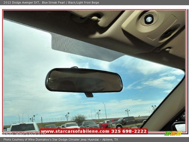 Blue Streak Pearl / Black/Light Frost Beige 2013 Dodge Avenger SXT