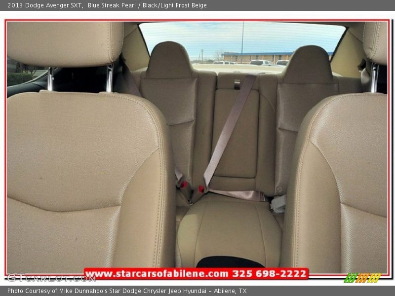 Blue Streak Pearl / Black/Light Frost Beige 2013 Dodge Avenger SXT