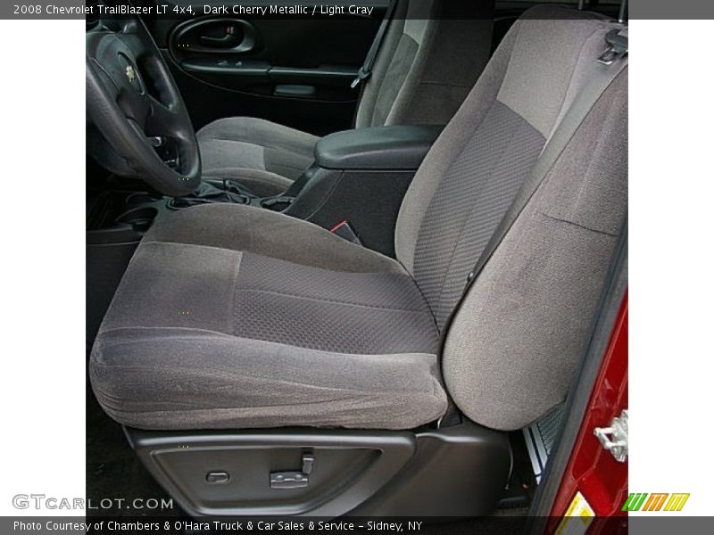Dark Cherry Metallic / Light Gray 2008 Chevrolet TrailBlazer LT 4x4
