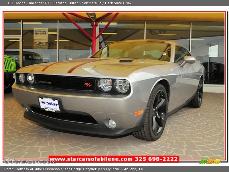 Billet Silver Metallic / Dark Slate Gray 2013 Dodge Challenger R/T Blacktop
