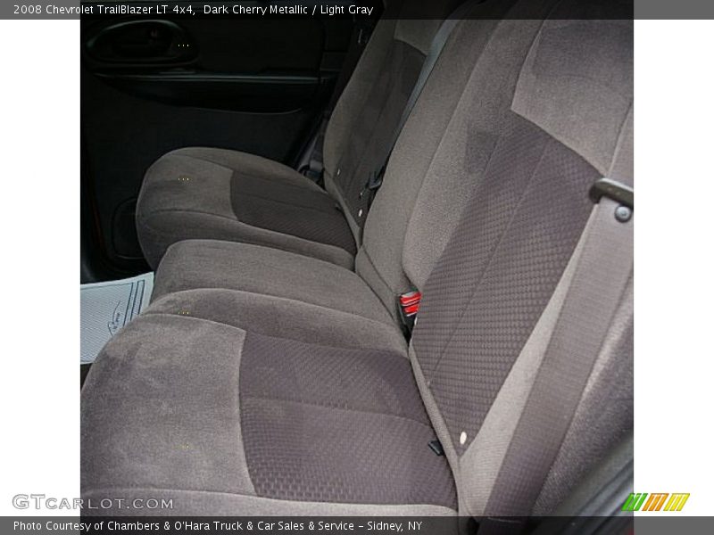 Dark Cherry Metallic / Light Gray 2008 Chevrolet TrailBlazer LT 4x4