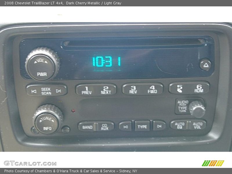 Dark Cherry Metallic / Light Gray 2008 Chevrolet TrailBlazer LT 4x4