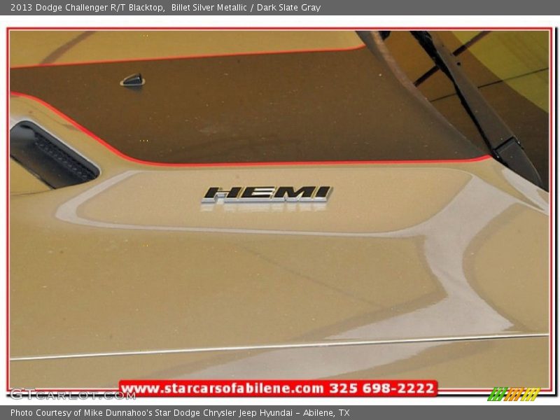 Billet Silver Metallic / Dark Slate Gray 2013 Dodge Challenger R/T Blacktop
