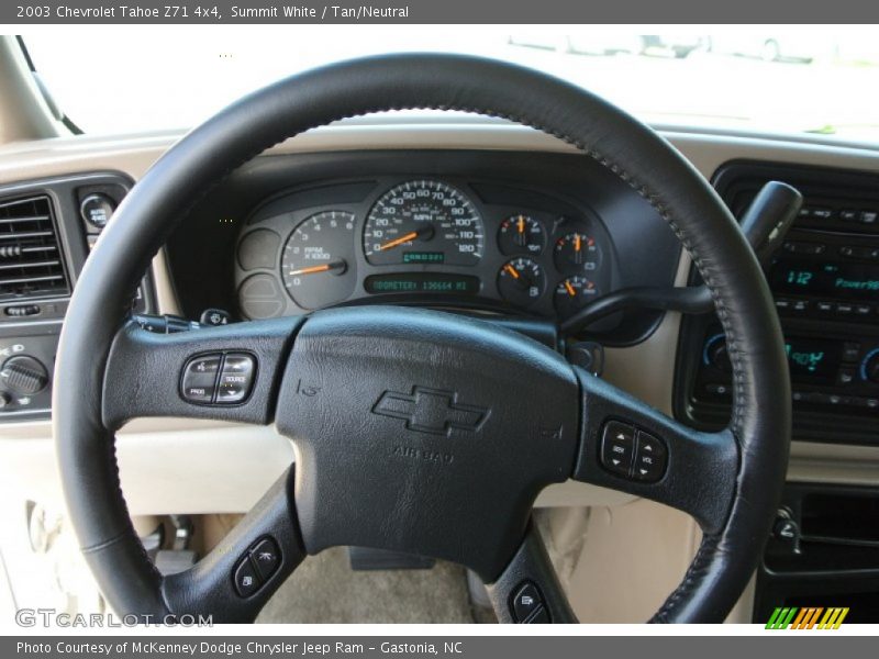 Summit White / Tan/Neutral 2003 Chevrolet Tahoe Z71 4x4
